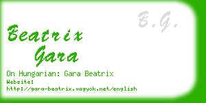 beatrix gara business card